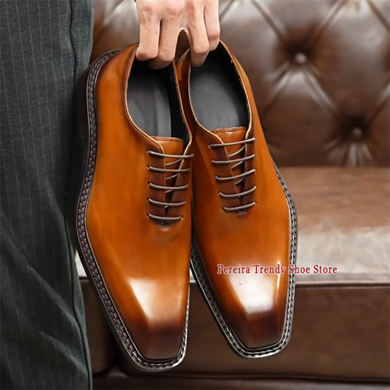 Men'S Grooming Oxford - Scarpe Eleganti da Uomo in Vera