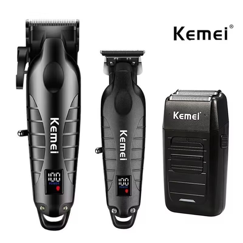 Men'S Grooming Salon - Kemei Kit tagliacapelli da uomo, rasoio