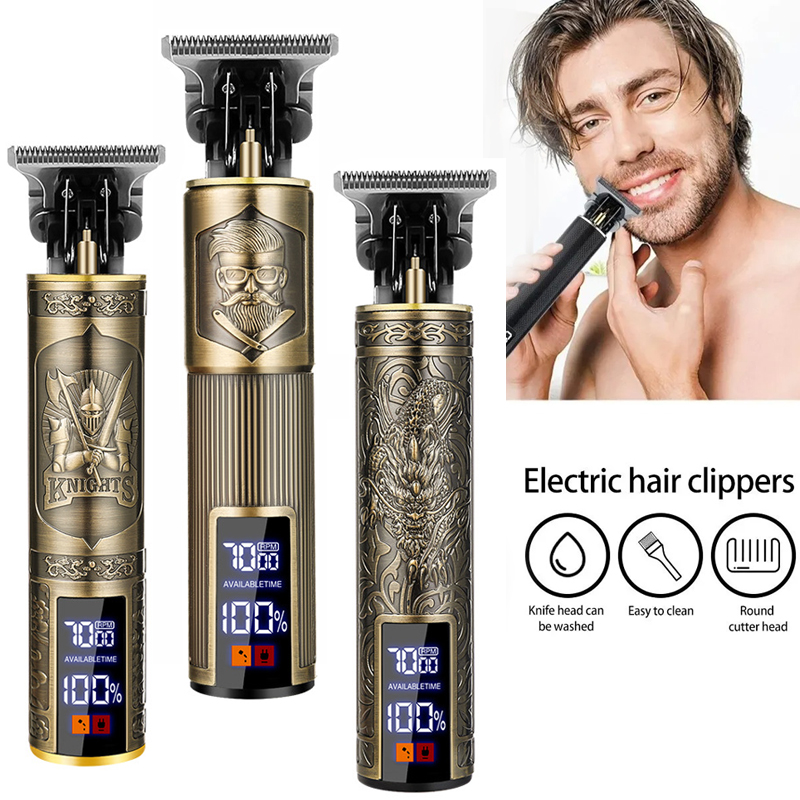 Men'S Grooming Salon - Tagliacapelli Cordless T9 per Uomo, Ricarica